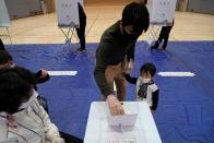 People vote in South Korea's parliamentary election amid the coronavirus disease (COVID19) pandemic