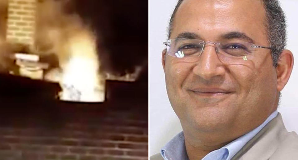 Dr Hossam Ibrahim was electrocuted by a powerline outside his Punchbowl home. Source: 7 News