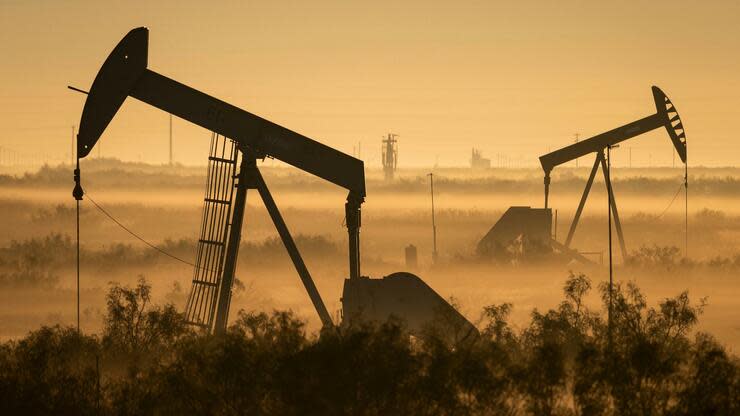 Ölpumpen in einem Tal in Texas. Foto: dpa