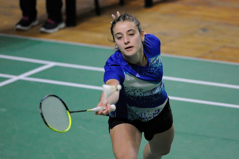 Ailen Oliva, protagonista en la prueba de Badminton.