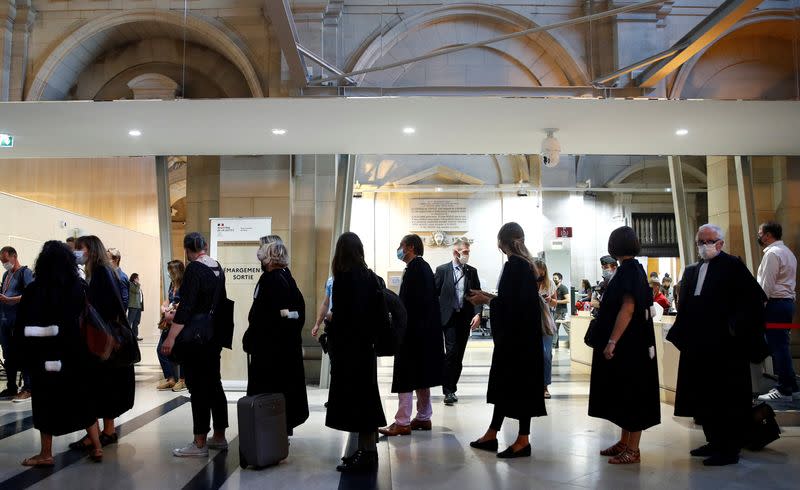 FILE PHOTO: The trial of the Paris' November 2015 attacks at Paris courthouse