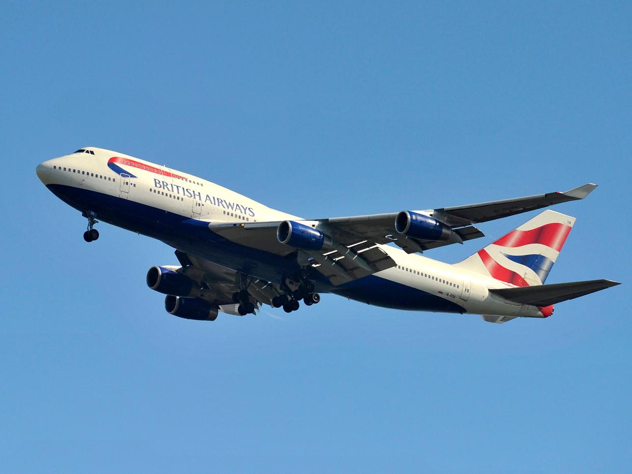 british airways boeing 747