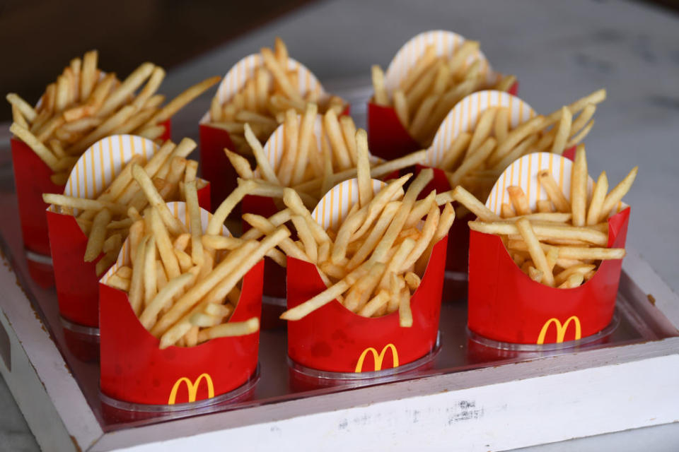 McDonald&#39;s french fries are pictured.
