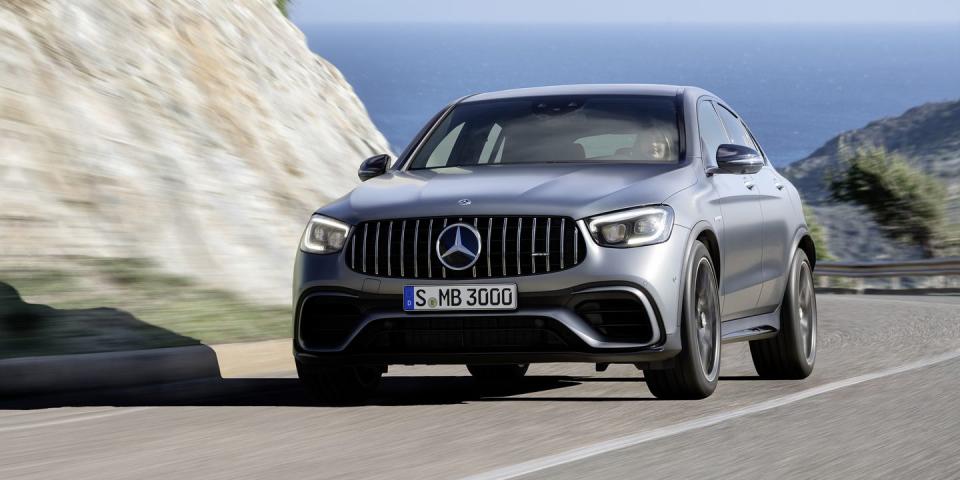 <p>Sadly, we don't get the C63 wagon here in the U.S., so if you're looking for something more practical than a C63 sedan, you'll need to go SUV. The GLC 63 S SUV and its fastback coupe sibling take the C63's engine, pairs it with four-wheel drive, and puts it in a taller body.</p>