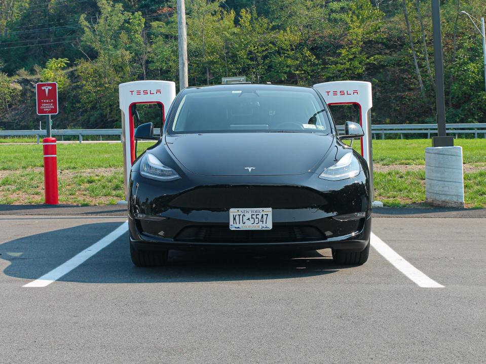 The Tesla Model Y electric SUV.