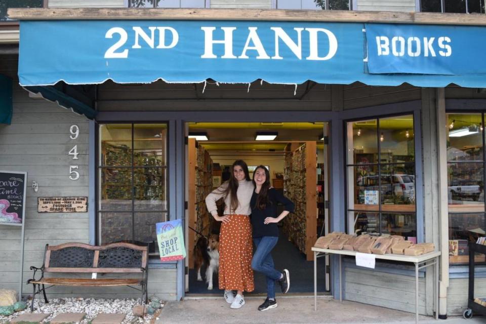 Best friends Carla Cary and Clio Bruns bought Spare Time Books in Paso Robles in April 2023. The secondhand bookshop was founded in the 1980s. Kaytlyn Leslie/kleslie@thetribunenews.com