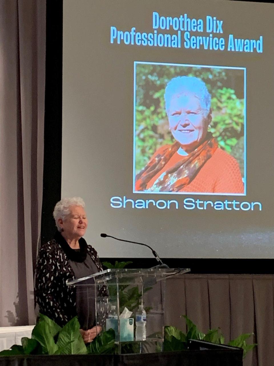 Ridgeview’s Director of Psychosocial Rehabilitation, Sharon Stratton, received the TAMHO Dorothea Dix Professional Service Award.