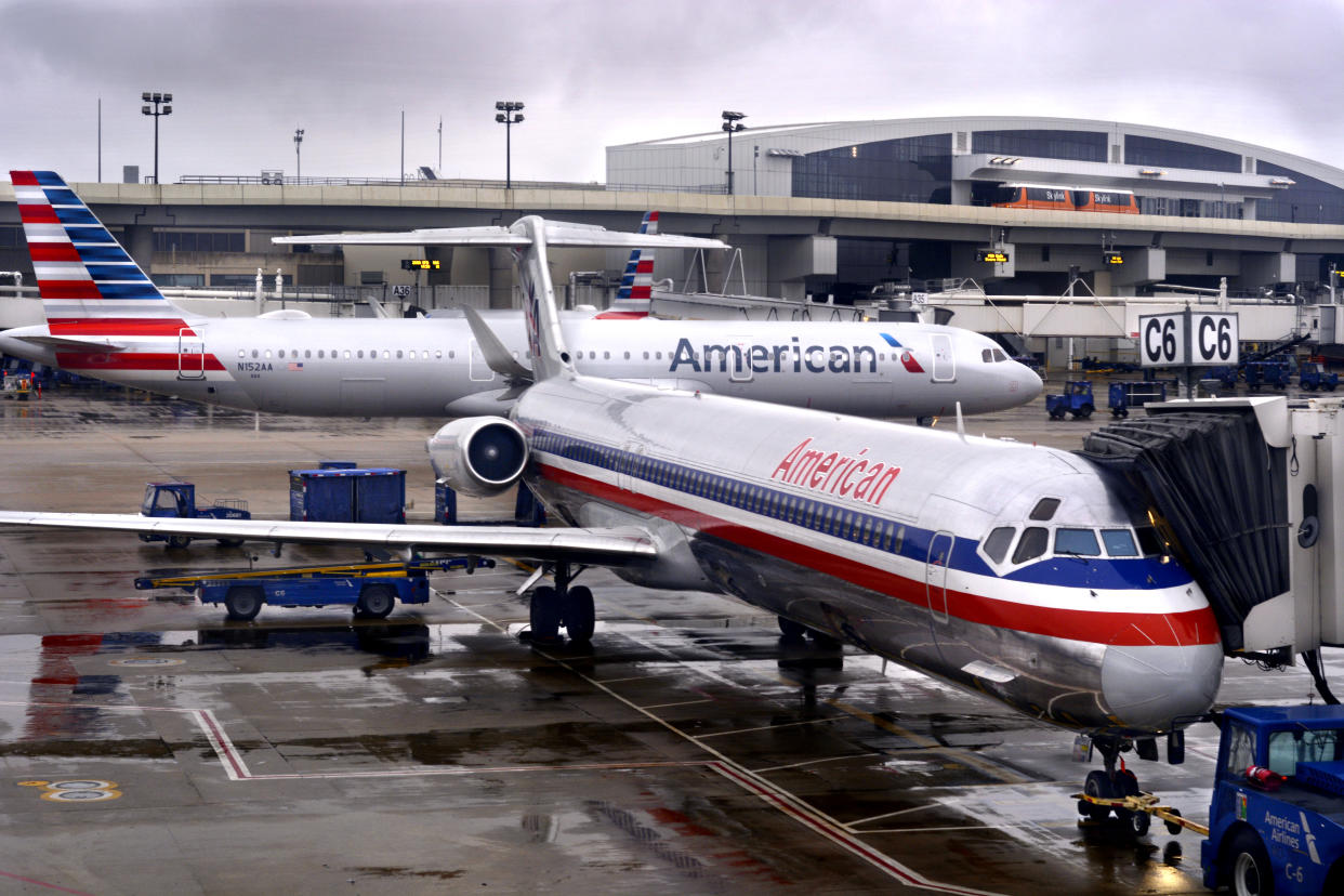 A passenger is alleging that an American Airlines flight attendant hit him in the face, according to a new lawsuit. (Photo: Getty Images)