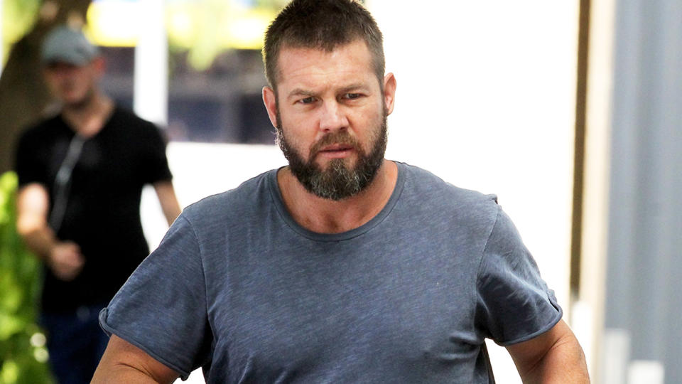 Ben Cousins, pictured here at the Fremantle Magistrates Court in 2017.