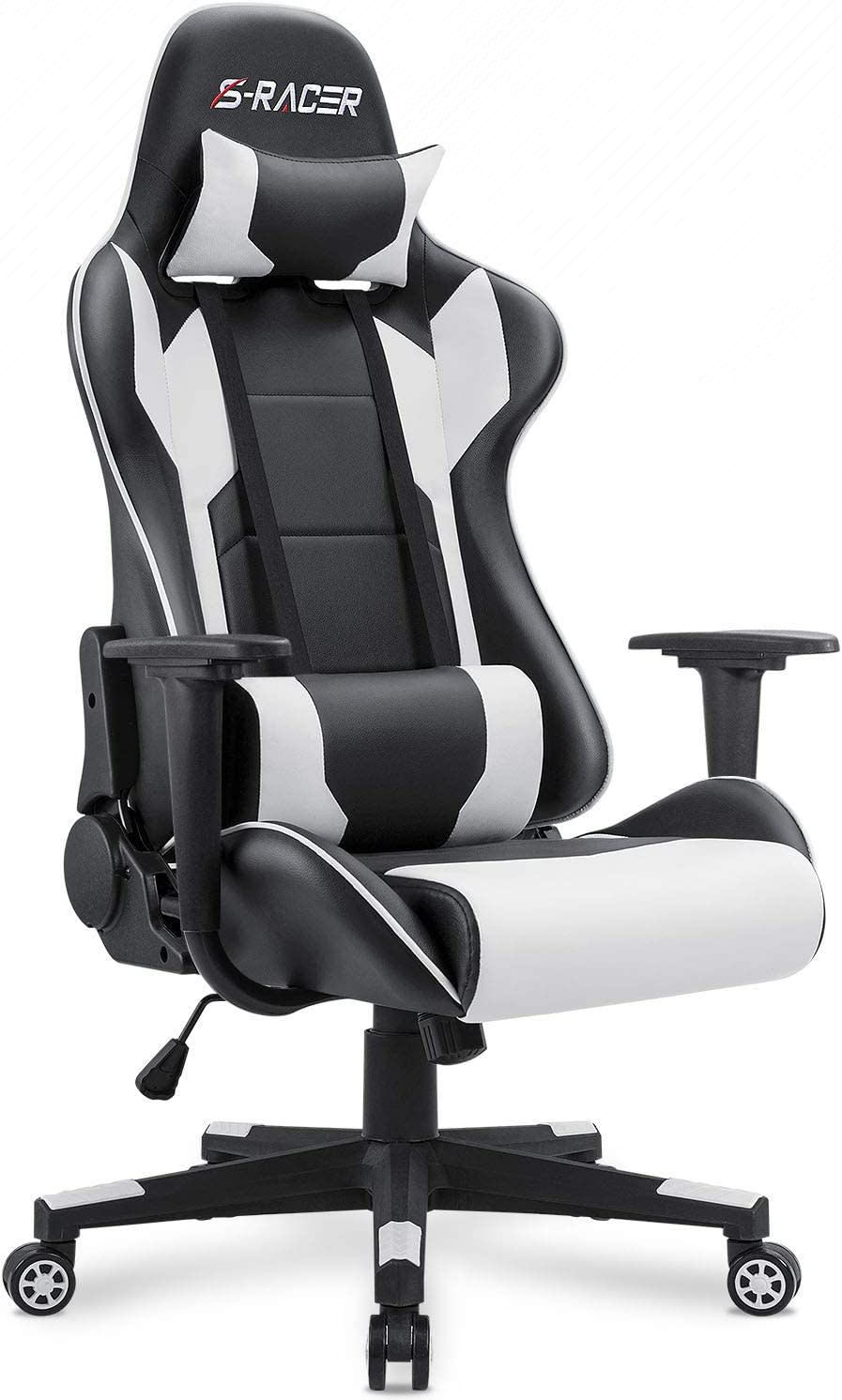 Homall S-Racer Gaming Chair in white