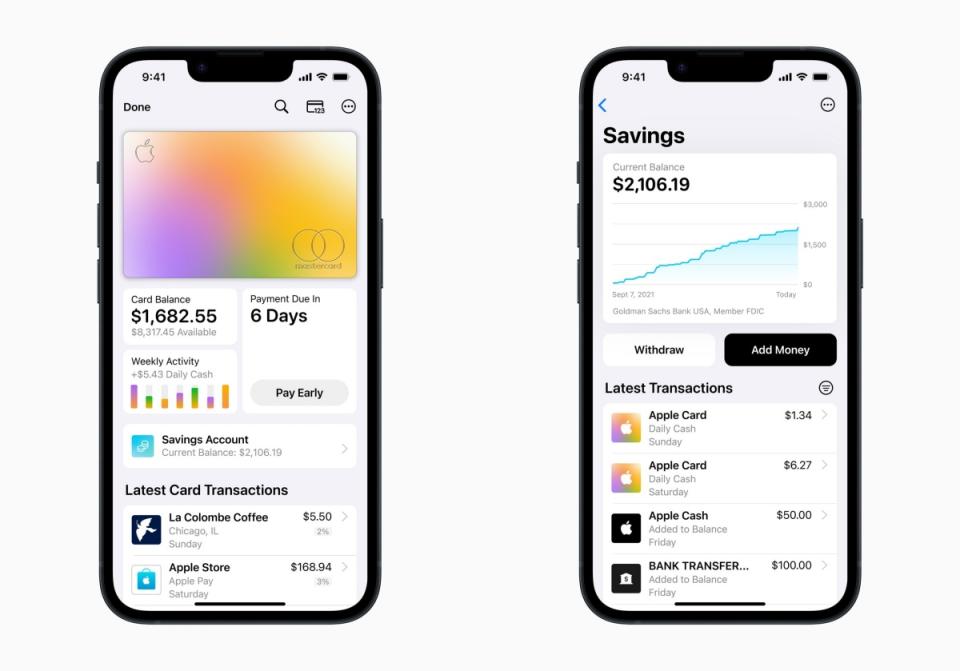 Apple Card儲蓄帳戶服務上線4天內吸引超過4億美元存款，首日存款金額更達1億美元
