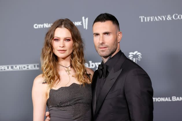 Behati Prinsloo and Adam Levine in 2021. (Photo: Amy Sussman/Getty Images for Baby2Baby)