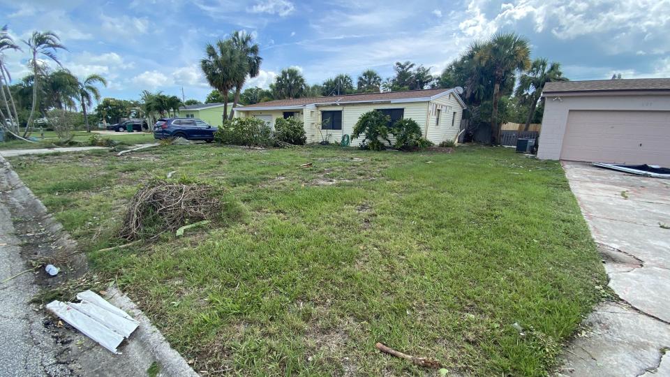 Some Brevard County residents are cleaning up storm damage after a  tornado came through their neighborhood Wednesday evening.