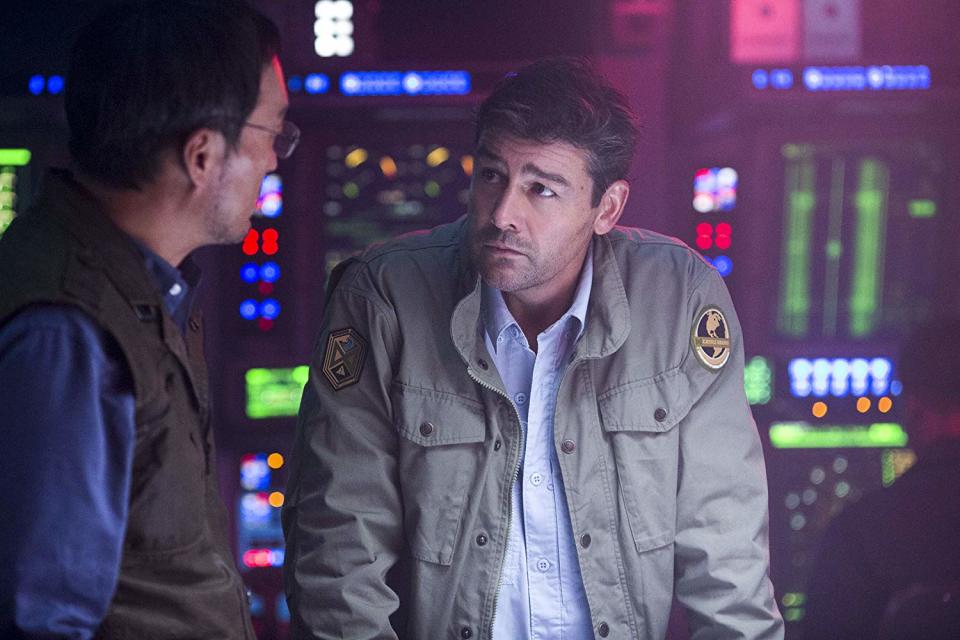 Kyle Chandler and Ken Watanabe in Godzilla: King of the Monsters, which was produced by Blackhall Studios. (Warner Bros/Entertainment/Legendary Pictures Funding/Ratpac-Dune Entertainment)