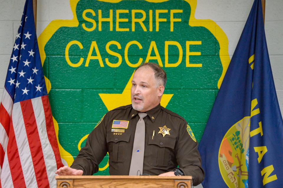 Sheriff Jesse Slaughter at the Cascade County Sheriff's Office, November 9, 2021.