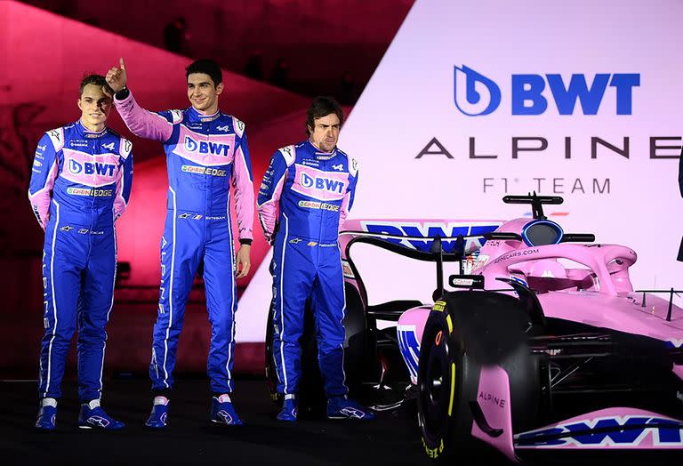 Oscar Piastri. Esteban Ocon y Fernando Alonso, uno de los tres pilotos no estará en Alpine en 2023