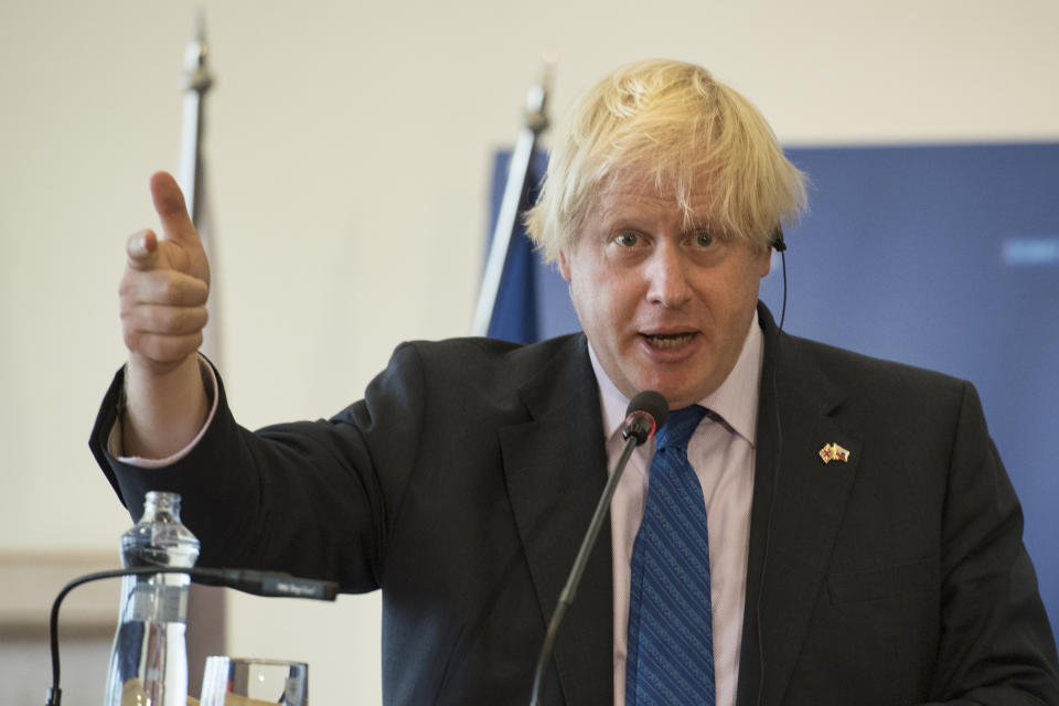 Foreign Secretary Boris Johnson is the favourite to be the next PM among Conservative Party members (Pavel Neubauer/TASR via AP)