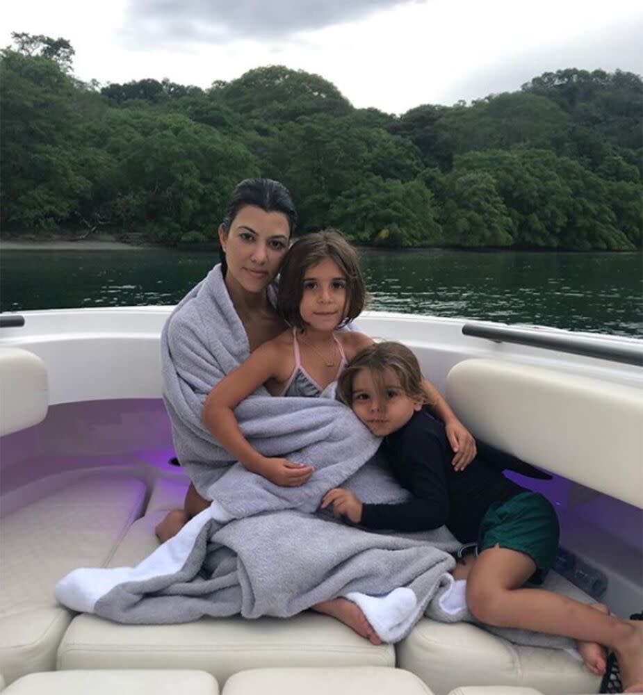 Kourtney Kardashian with Penelope and Reign | Kourtney Kardashian/Instagram