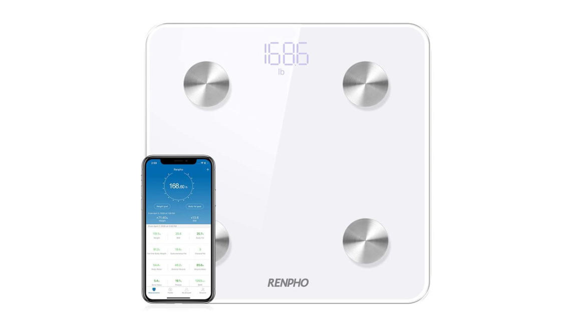 RENPHO Digital Bathroom Scale, Highly Accurate Body Weight Scale with Round  Corn