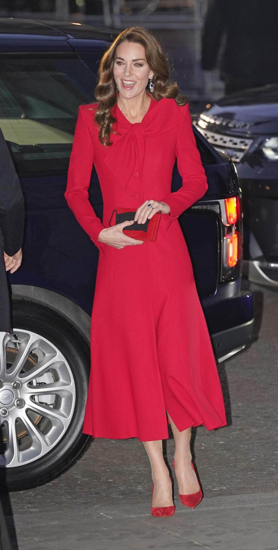 Kate arriving at the Together At Christmas community carol service (Stefan Rousseau/PA) (PA Wire)