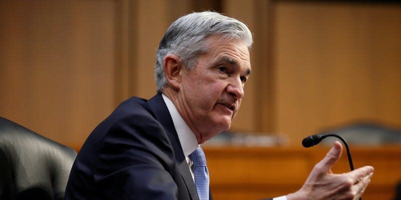 Jerome Powell testifies before the Senate Banking, Housing and Urban Affairs Committee on his nomination to become chairman of the U.S. Federal Reserve in Washington, U.S., November 28, 2017.   REUTERS/Joshua Roberts