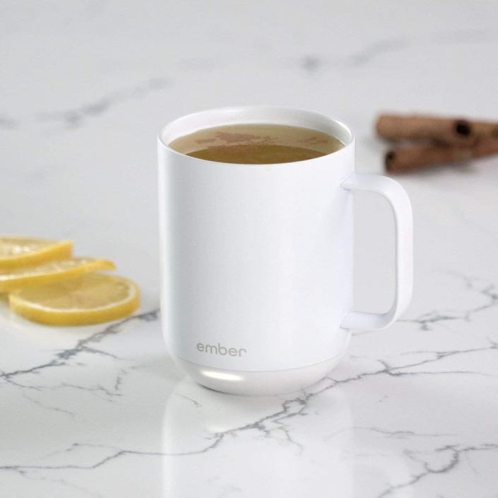 <p>This <span>Ember Temperature Control Ceramic Mug</span> ($110) will keep drinks hot or cold for however long he decides to nurse them.</p>
