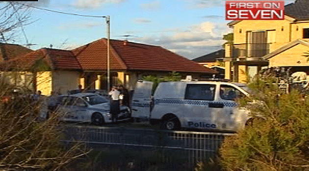 The scene where 69-year-old Toufic Zahab was allegedly bludgeoned to death and decapitated. Photo: 7News