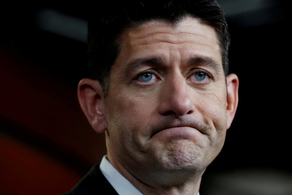 House Speaker Paul Ryan (R-WI) speaks about healthcare at his weekly press conference. REUTERS/Yuri Gripas TPX IMAGES OF THE DAY