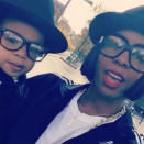 <p>Nothing tricky here, just Rowland with her son, Titan, dressed as members of Run-D.M.C. (Photo: <a rel="nofollow noopener" href="https://www.instagram.com/p/BMPo6CqAZnC/?taken-by=kellyrowland&hl=en" target="_blank" data-ylk="slk:Instagram;elm:context_link;itc:0;sec:content-canvas" class="link ">Instagram</a>) </p>