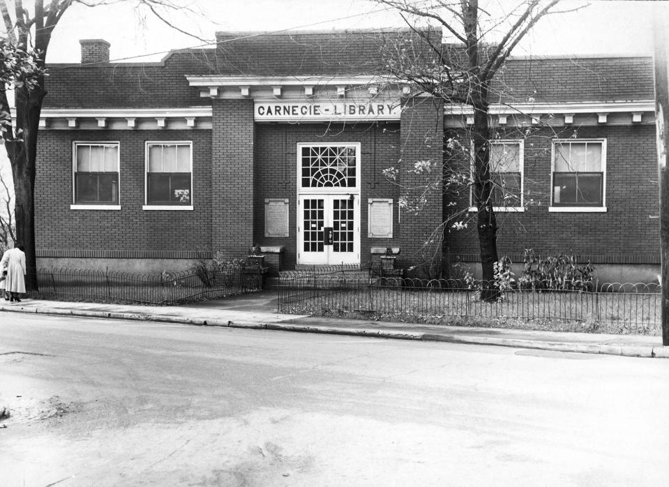 Carnegie Library, circa 1920. One of Knoxville's prominent African-American educators, the brilliant Charles Warner Cansler, proved instrumental in securing funding from Andrew Carnegie's foundation for an African-American public library. This library was completed in 1917 at what was then 405 E. Vine Ave.