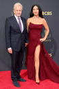 <p>Douglas, nominated for outstanding lead actor in a comedy for <em>The Kominsky Method, </em>arrived with Zeta-Jones, who said she is a "very proud wife."</p>