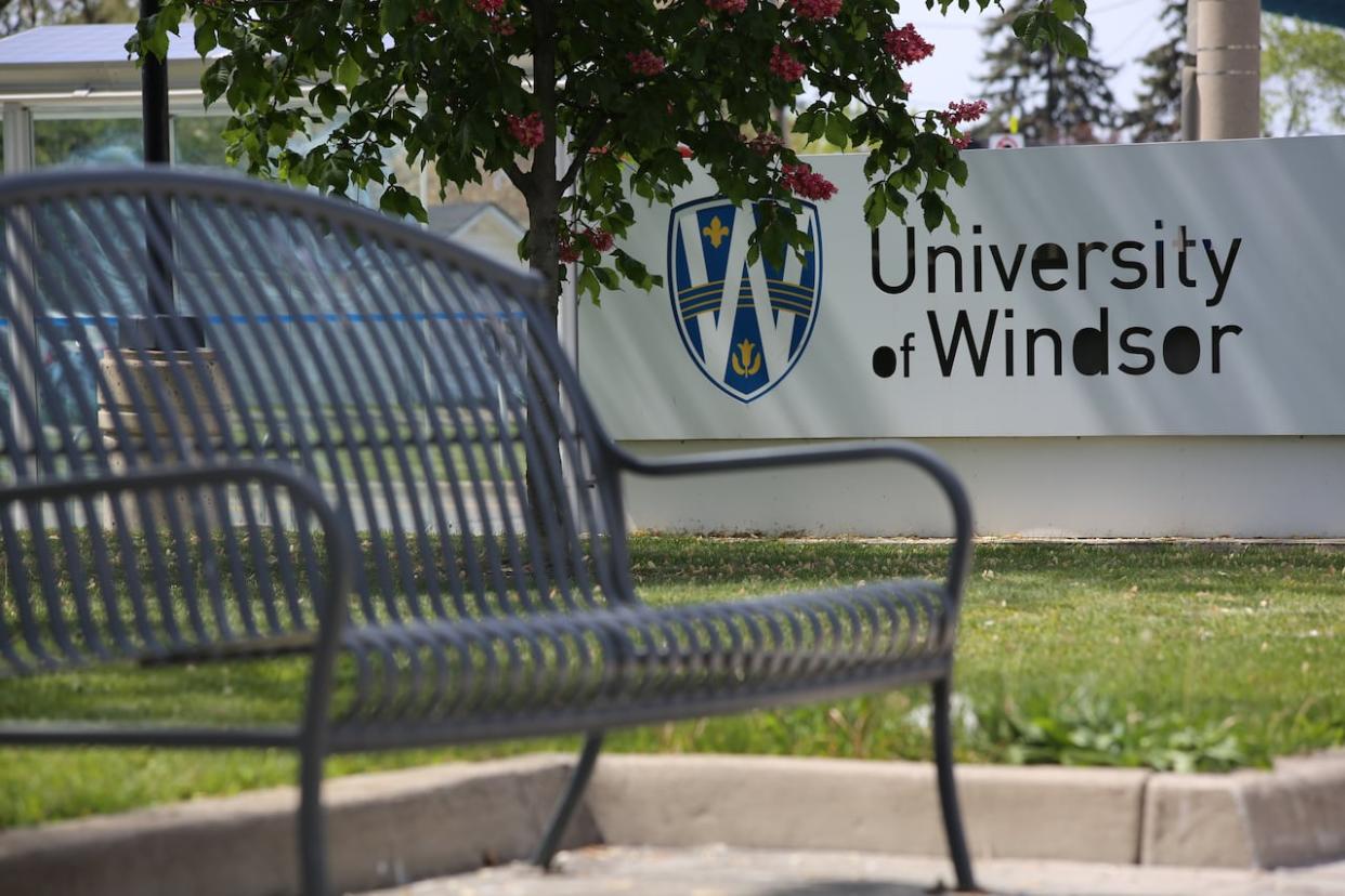 The University of Windsor campus pictured in October 2023.  (Chris Ensing/CBC News - image credit)