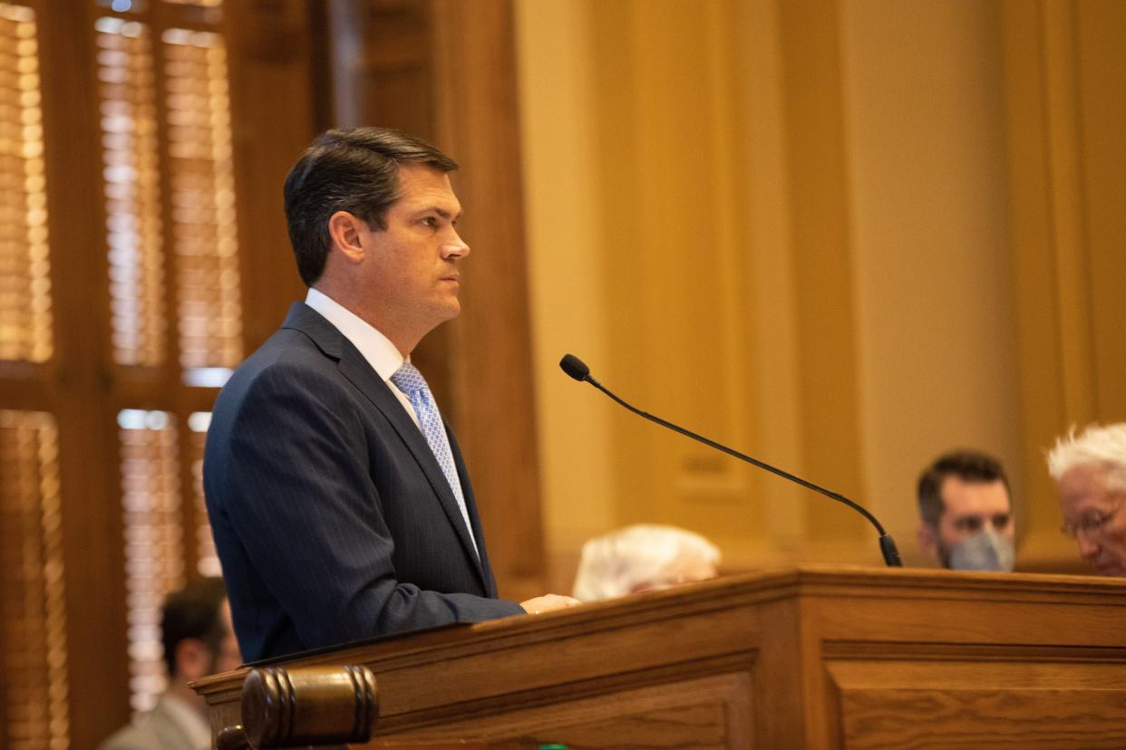 Lt. Gov. Geoff Duncan in the Georgia Senate chamber earlier this year.