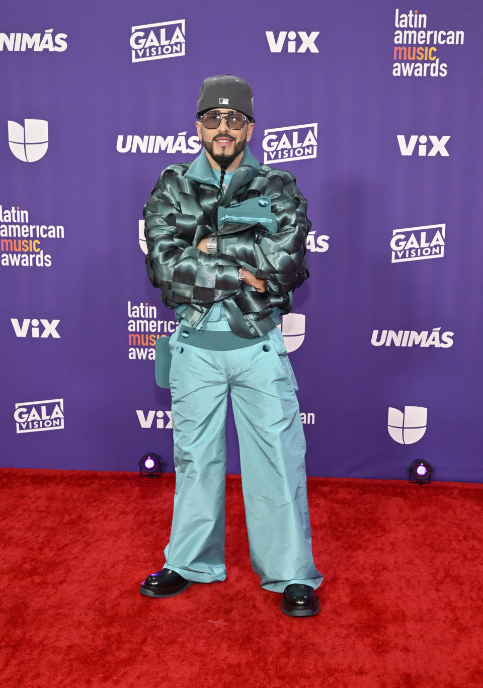 LAS VEGAS, NEVADA - APRIL 25: Yandel attends the 2024 Latin American Music Awards at MGM Grand Garden Arena on April 25, 2024 in Las Vegas, Nevada.  (Photo by David Becker/Getty Images)