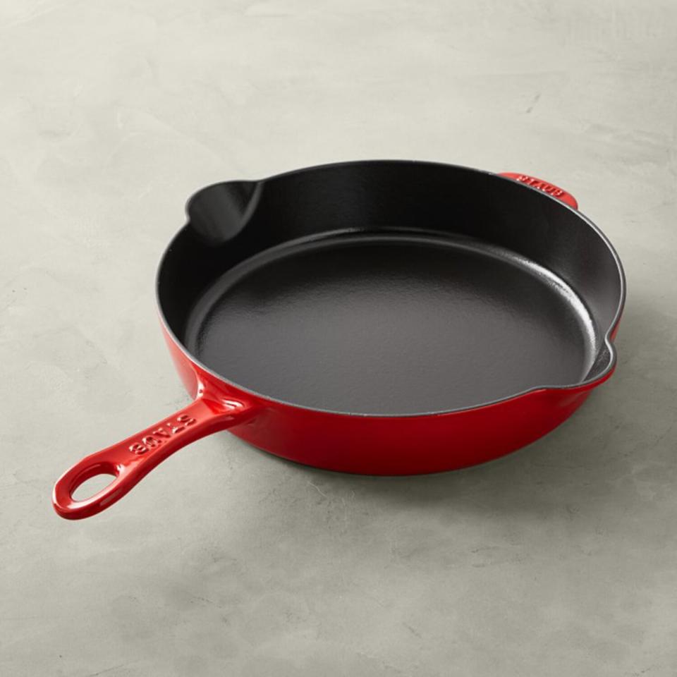 Staub Enameled Cast Iron Traditional Deep Skillet, 11-Inch