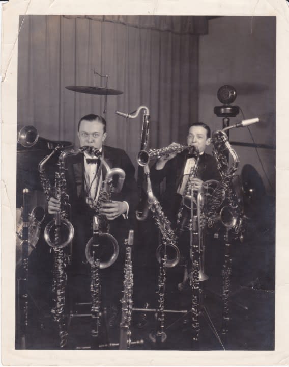 Don Murray, left, and Jimmy Dorsey.