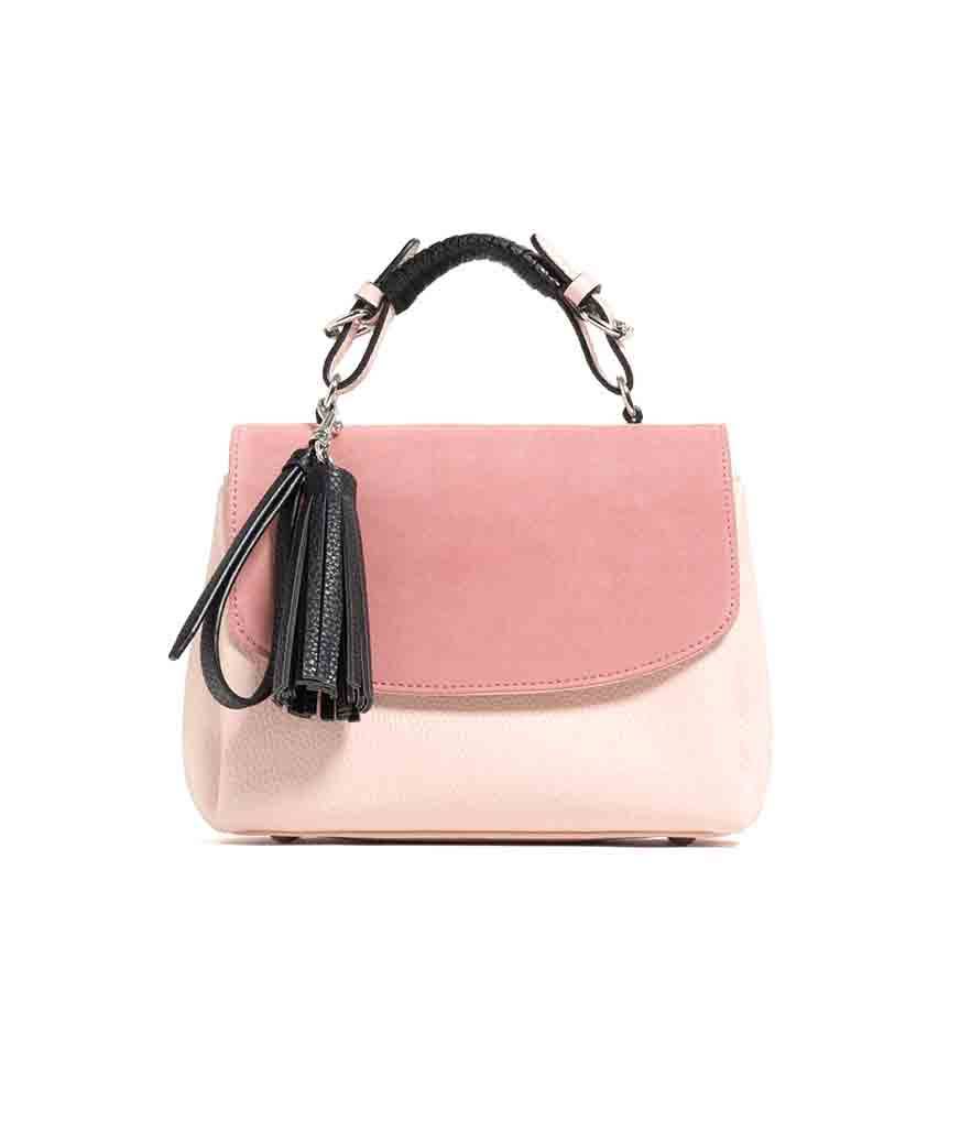 Zara Contrast Material City Bag