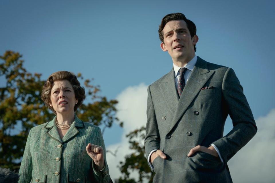 Olivia Colman and Josh O’Connor pictured in series four (Netflix)