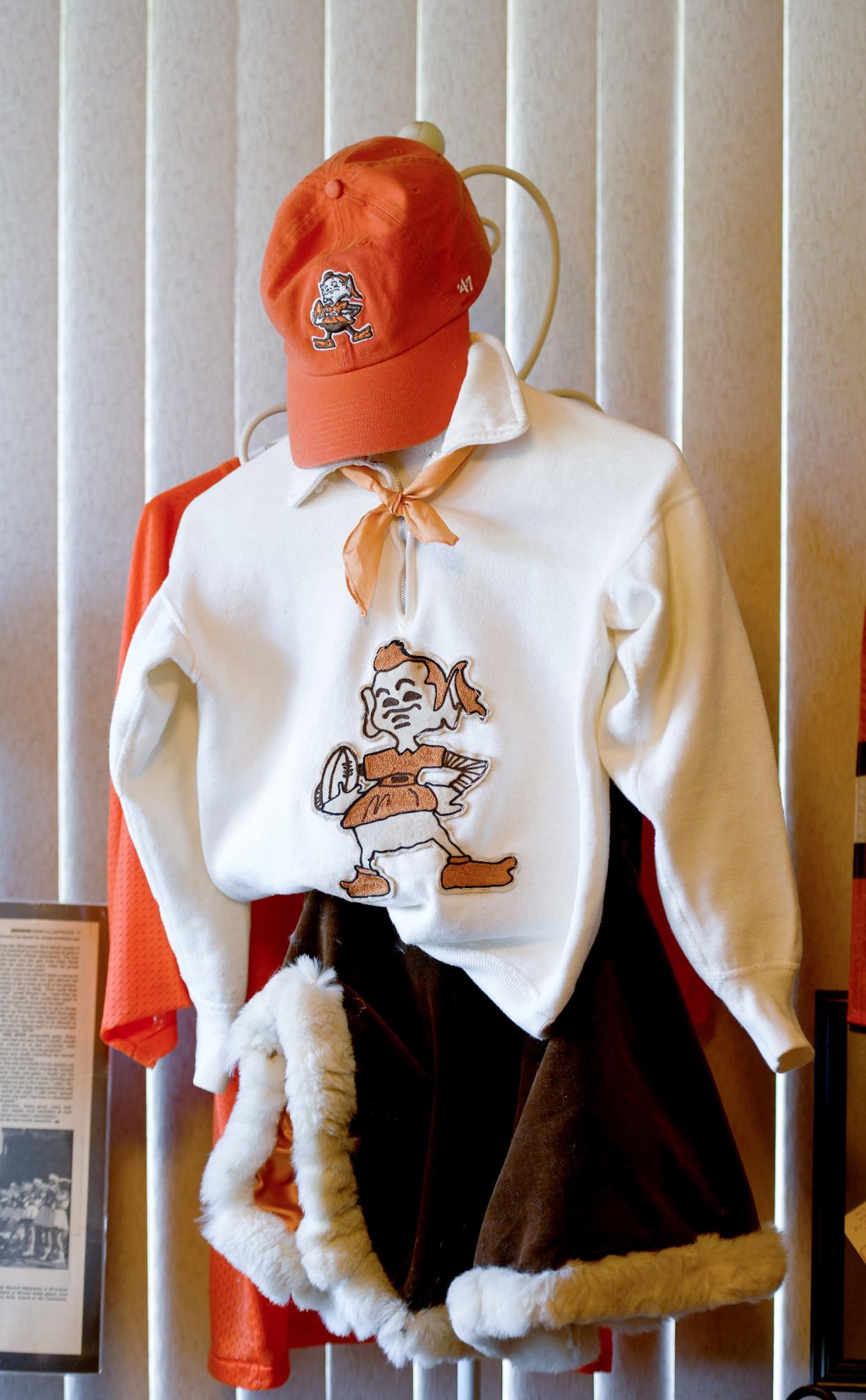 Memorabilia from the  Cassidyetts who cheered for the Cleveland Browns in the mid-1950s while students at  Alliance High School, and one of the first cheer squads in professional football.  Monday, July 24, 2023.