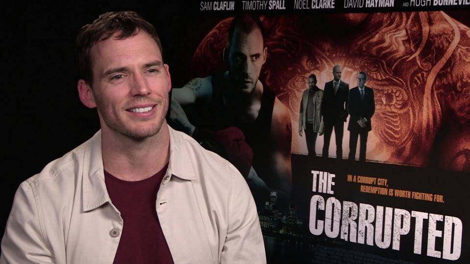 Sam Claflin discusses his new movie The Corrupted