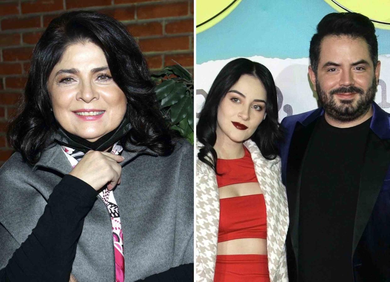 <p>Mezcalent (x2)</p> Victoria Ruffo; Jose Eduardo Derbez y su pareja