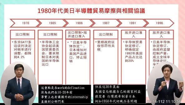 高金素梅質詢簡報被發現用簡體字。（圖／翻攝國會頻道）