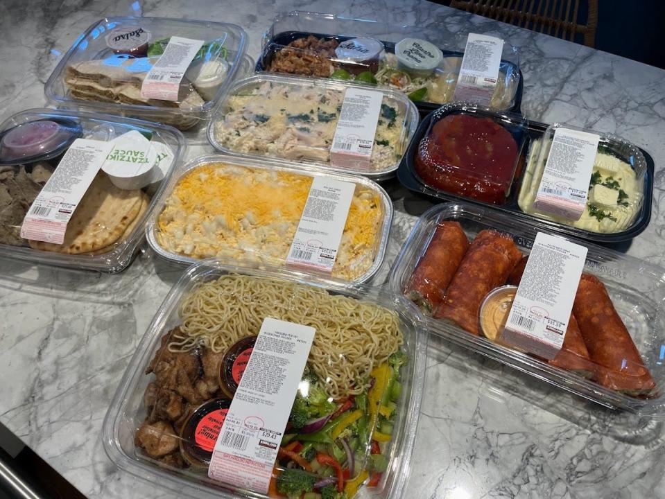 Kirkland Signature premade meals together