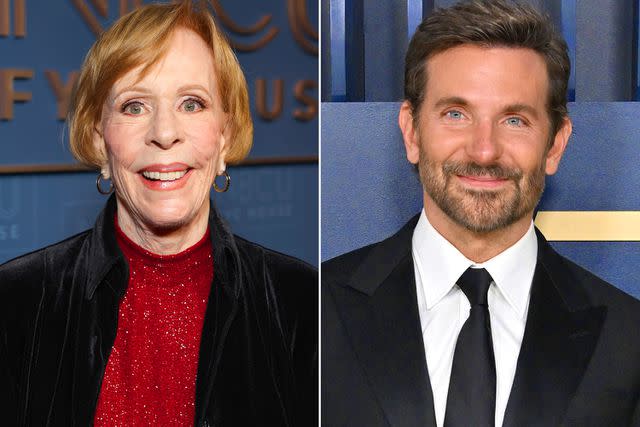 <p>Todd Williamson/NBC via Getty; Axelle/Bauer-Griffin/FilmMagic</p> (L-R) Carol Burnett and Bradley Cooper.