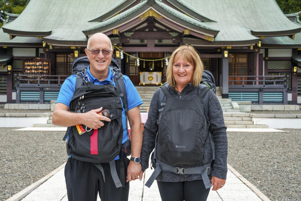 Stephen and Viv on Race Across the World 2024