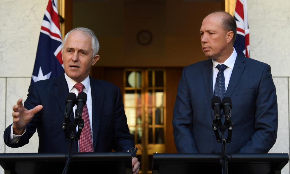 Malcolm Turnbull and Peter Dutton