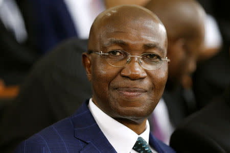 Lead counsel Chief Wole Olanipekun, in defense of Nigeria's Chief Justice Walter Onnoghen, is pictured at the Code of Conduct Tribunal in Abuja, Nigeria January 14, 2019. REUTERS/Afolabi Sotunde