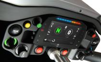<p>This display is clear and easy to understand, but there's a more compelling view to be had by casting your eyes downward to see the connection between the steering column and the rack that is mounted to the floor, as well as the view of the front control arms and steering knuckles.</p>