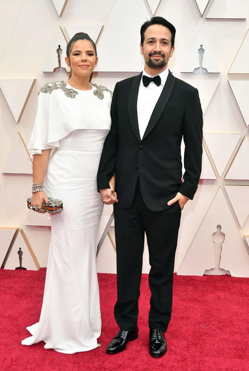 HOLLYWOOD, CALIFORNIA - FEBRUARY 09: (L-R) Vanessa Nadal and Lin-Manuel Miranda attend the 92nd Annual Academy Awards at Hollywood and Highland on February 09, 2020 in Hollywood, California. (Photo by Amy Sussman/Getty Images)