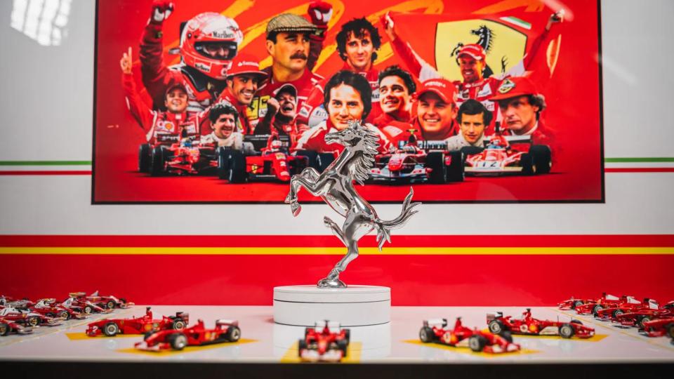 47-Piece Ferrari F1 Model Collection Showcased in Custom Museo Enzo Ferrari-Inspired Case